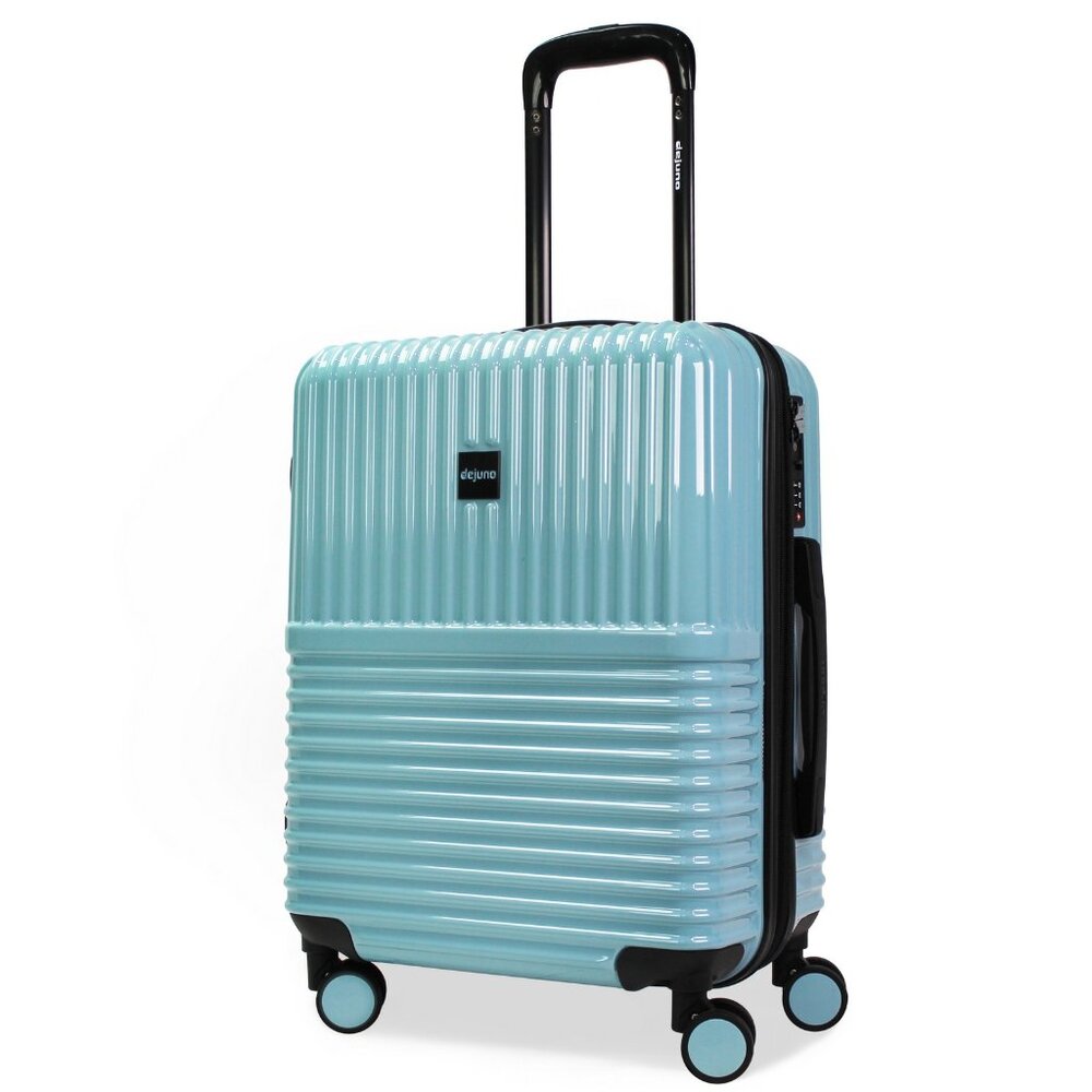 NEW - World Traveler Dejuno 20-Inch Carry-On Polycarbonate Luggage - Glacier